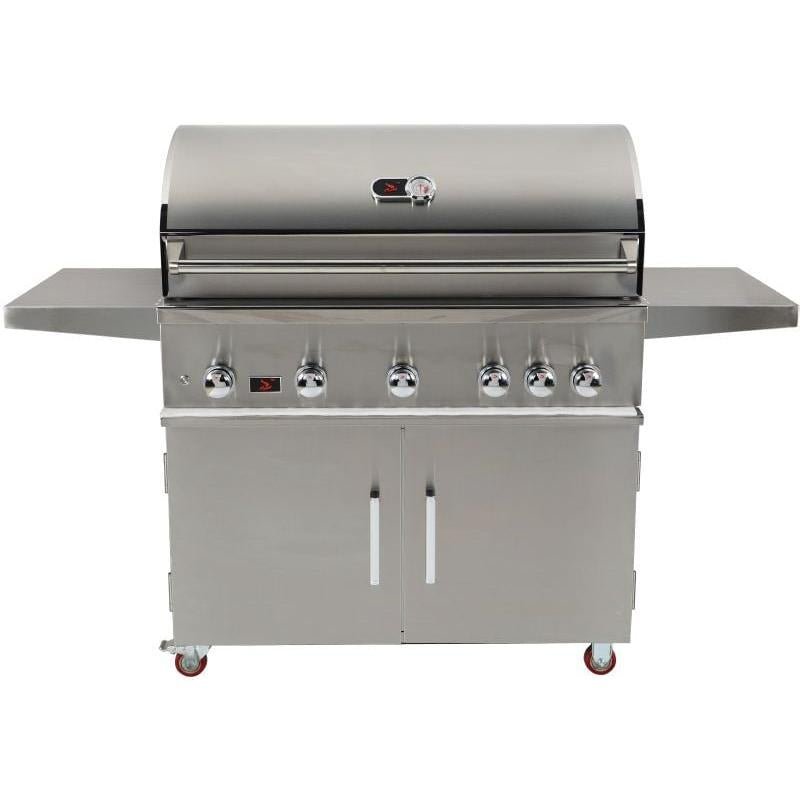 Whistler 42-Inch 5-Burner Gas Grill with Rear Infrared Burner, Grill Lights, Rotisserie Kit & Cover