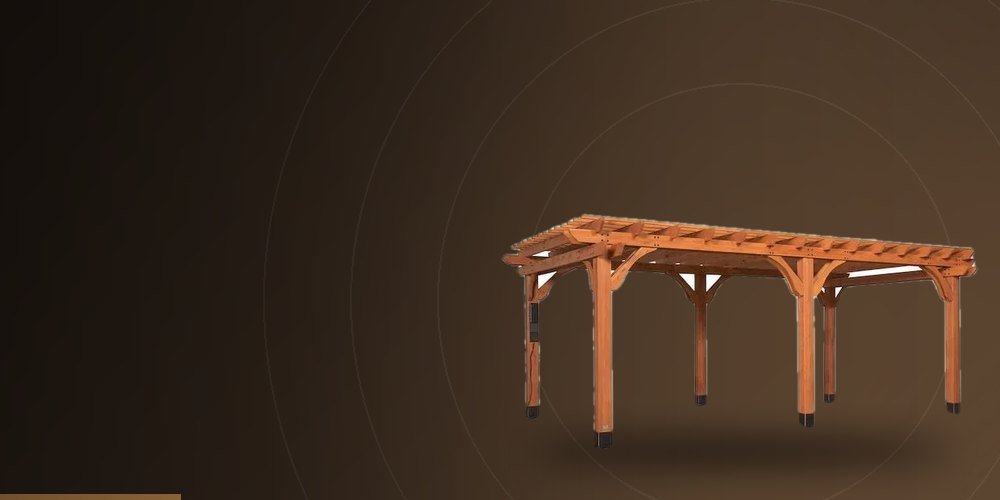 Cedar wood pergola